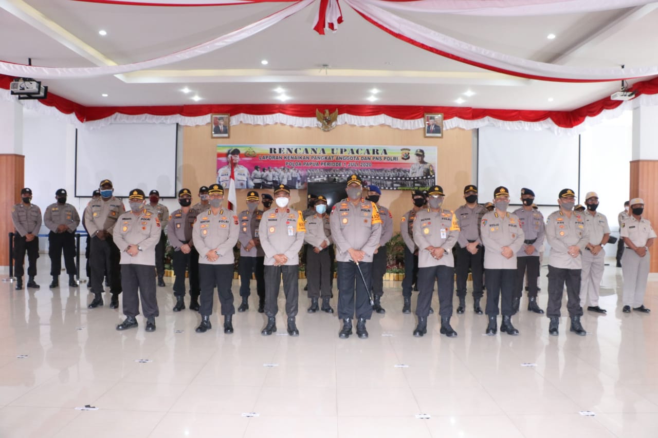 14 Pamen di Polda Papua Naik Pangkat