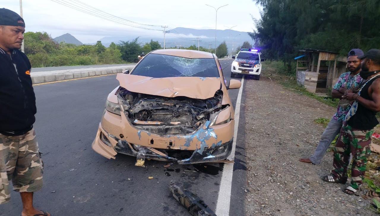Tabrakan Beruntun di Jembatan Merah Youtefa, 1 Tewas, 2 Luka
