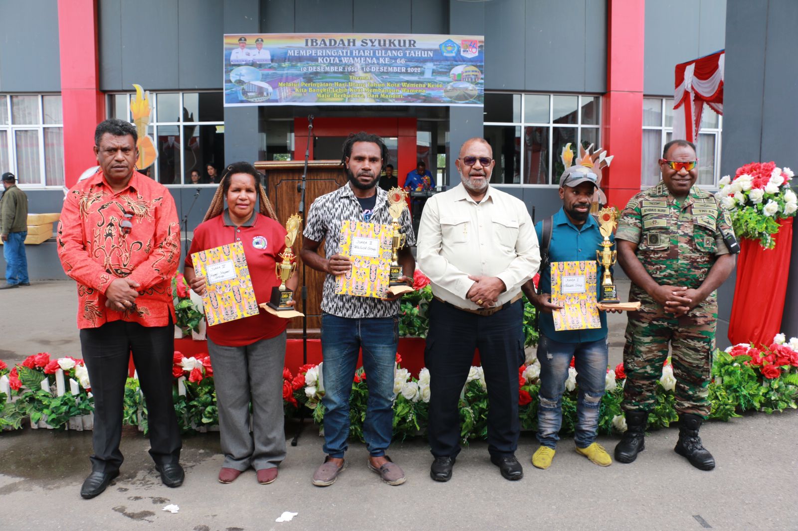 Group Musik Naiwa Raih Juara Festival Musik Akustik Kodim Jayawijaya