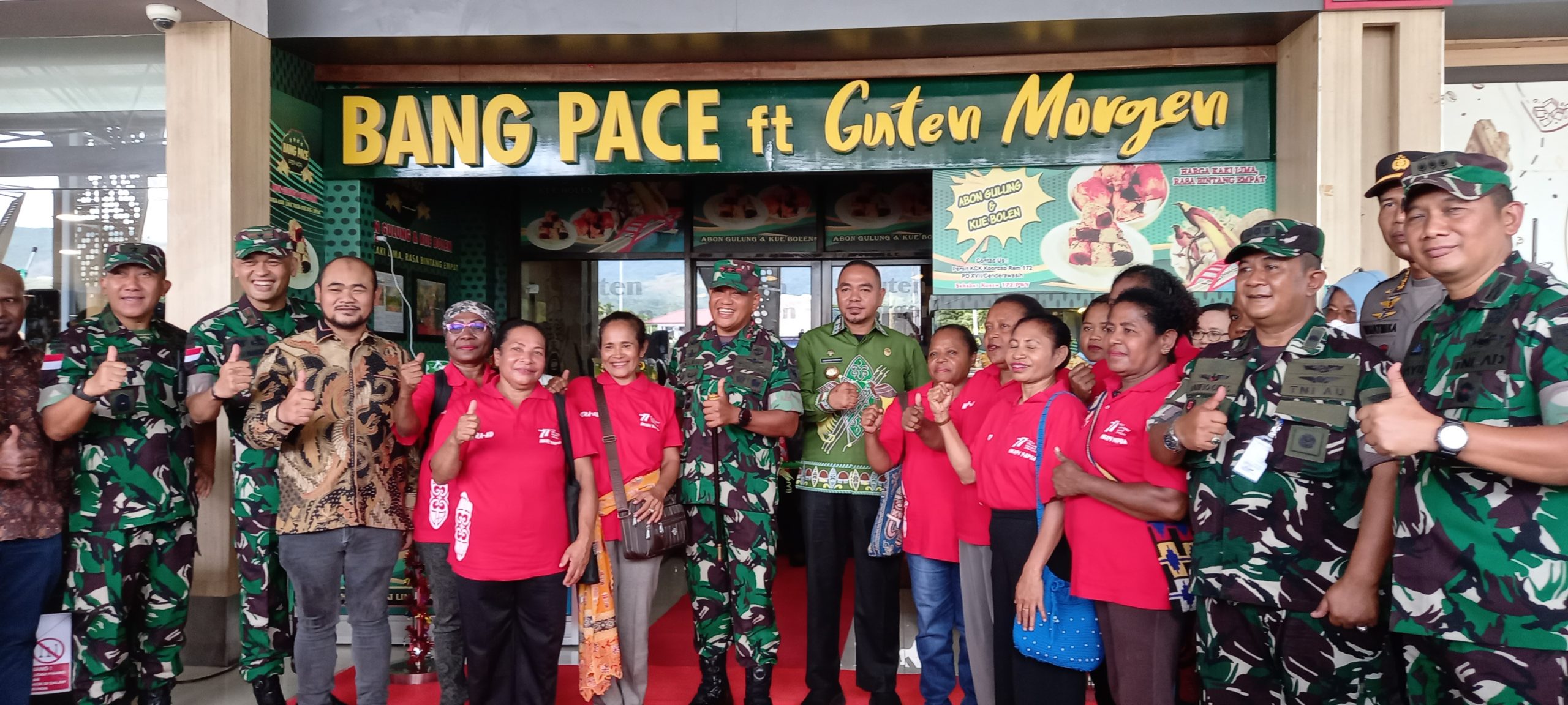 Resmikan Gerai Bang Pace di Bandara Sentani, Pangdam XVII/Cenderawasih Puji UMKM Papua