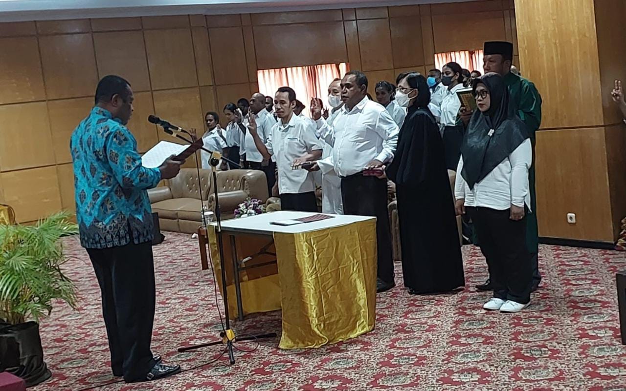 KPU Kota Jayapura Lantik 117 Anggota PPS