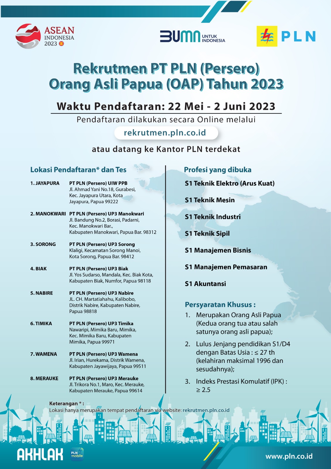 Jaring Talenta Putra Putri Daerah, PLN Buka Lowongan Pegawai Khusus Orang Papua