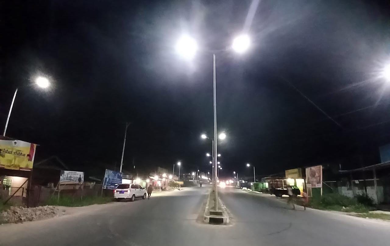 578 LPJU Terpasang, Jalan Raya di Mappi Terang Bederang