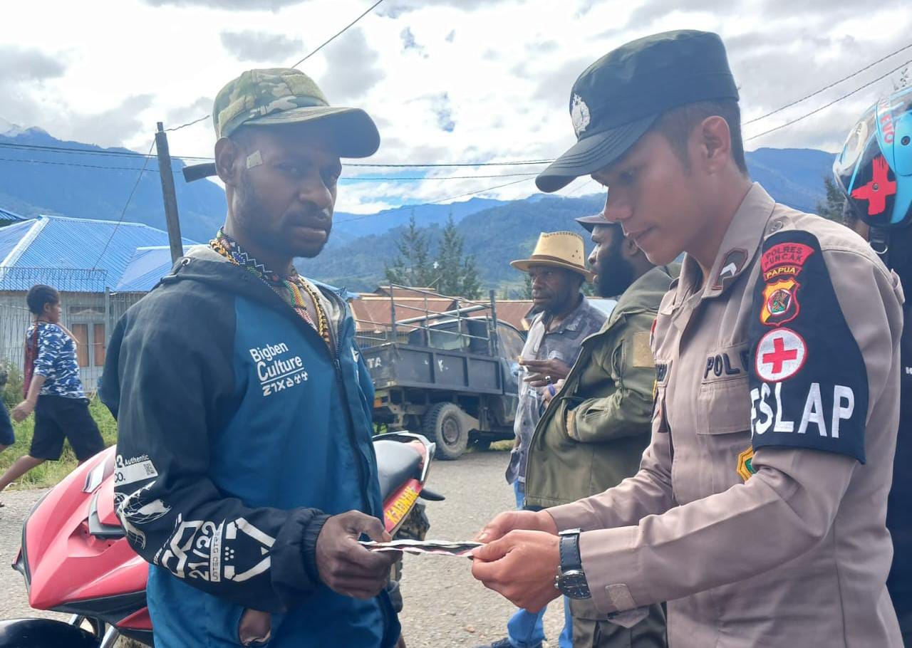 Satgas Keladi Sagu  Gelar Pelayanan Kesehatan Gratis di Kampung Kago Puncak