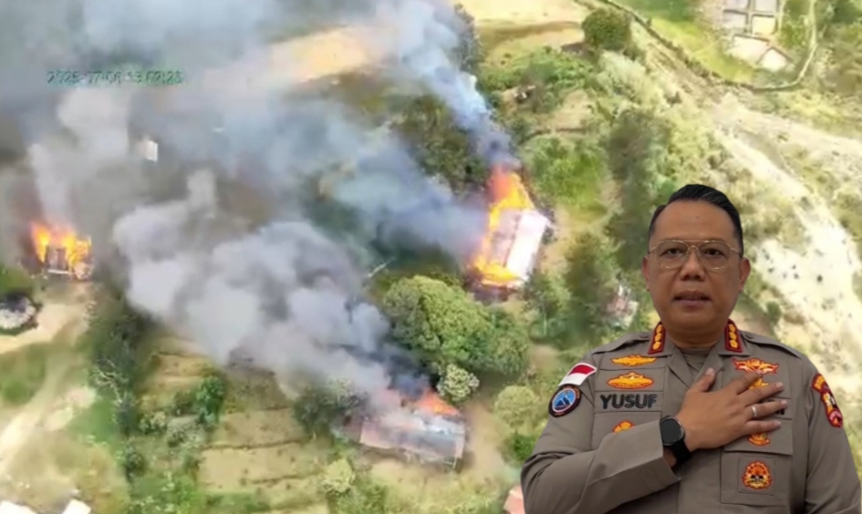 Satgas ODC : Rumah Bupati dan Kantor Distrik Omukia di Puncak Dibakar KKB