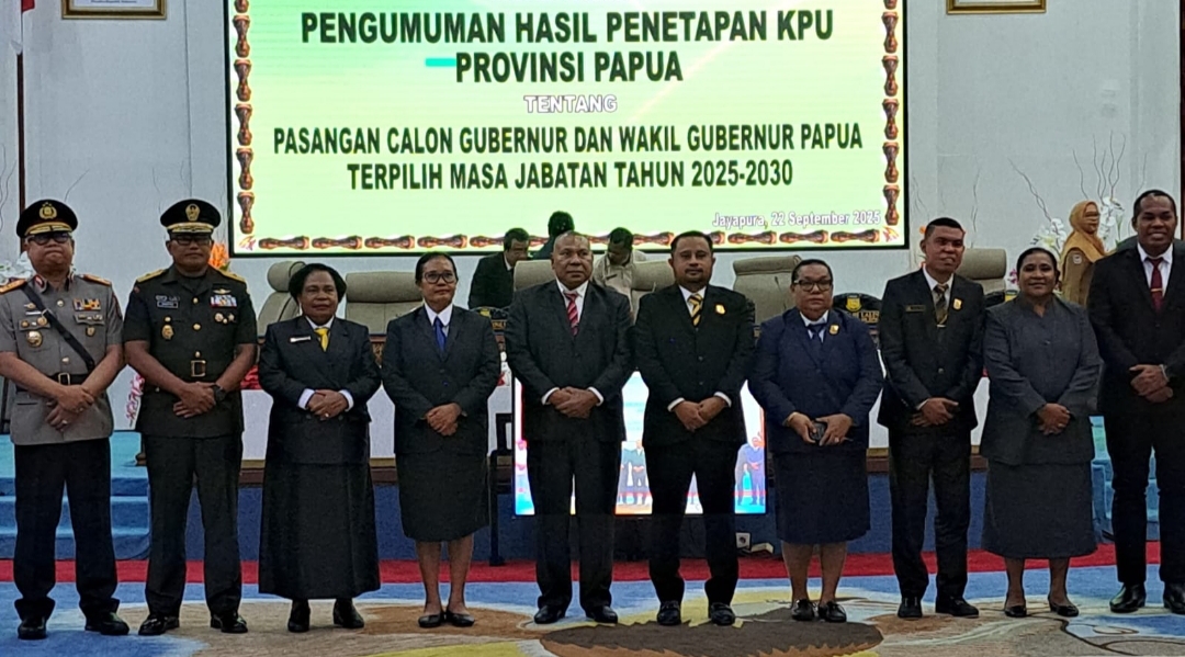 Sah! DPR Papua Umumkan Pasangan Mari-Yo Sebagai Gubernur dan Wakil Gubernur Periode 2025-2030