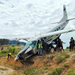 Terbang dari Timika, Pesawat Caravan Tergelincir Saat Landing di Lapter Tiom
