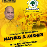 Mathius Fakhiri : Menjadi Ketua DPD Golkar Papua bukan soal kedudukan, tetapi soal pengabdian!