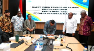 Gelar RUPS dengan Direksi PT PDM, Gubernur Fakhiri: BUMD Harus Bermanfaat bagi Masyarakat Papua!