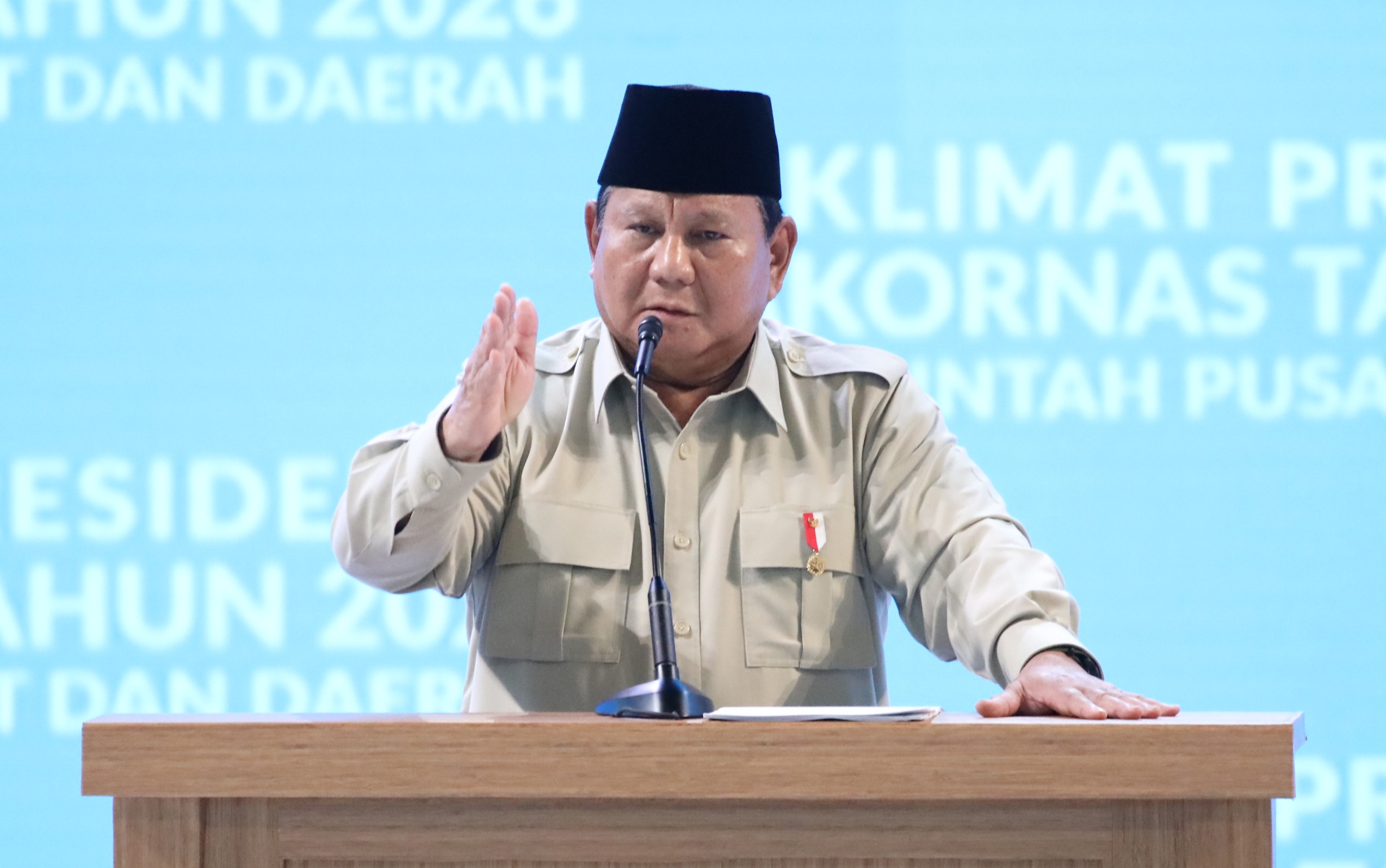 Gubernur Fakhiri Hadiri Rakornas 2026, Presiden Prabowo: Mari Berjuang Hilangkan Kemiskinan