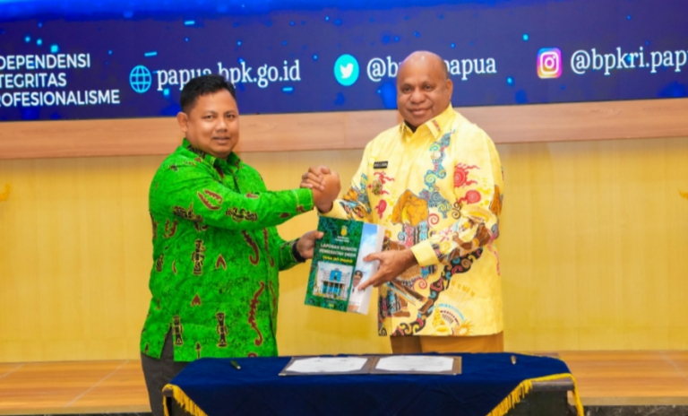Tepat Waktu, Pemprov Papua Serahkan LKPD 2025 ke BPK