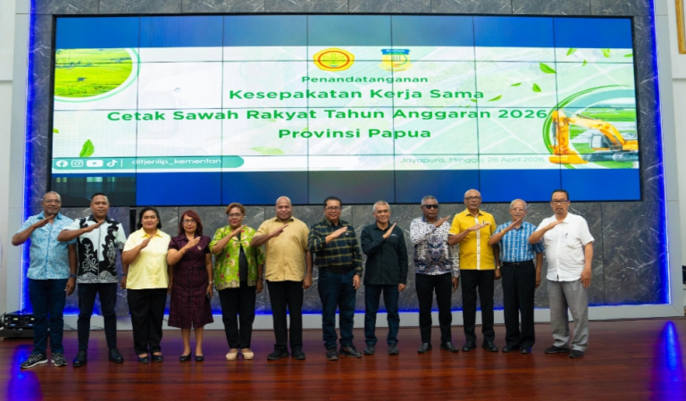 Gubernur Fakhiri dan Kementan Teken MoU, Sepakat Kembangkan Sektor Pertanian di Papua