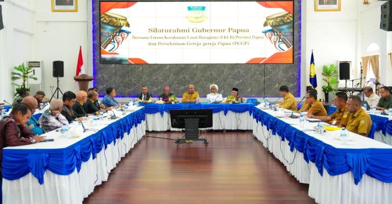 Gandeng FKUB dan Tokoh Gereja, Gubernur Fakhiri: Papua Adalah Rumah Bersama yang Harmonis