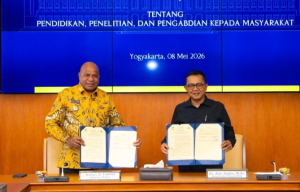 Perkuat SDM Papua, Gubernur Fakhiri Teken MoU dengan Kampus UGM Jogyakarta