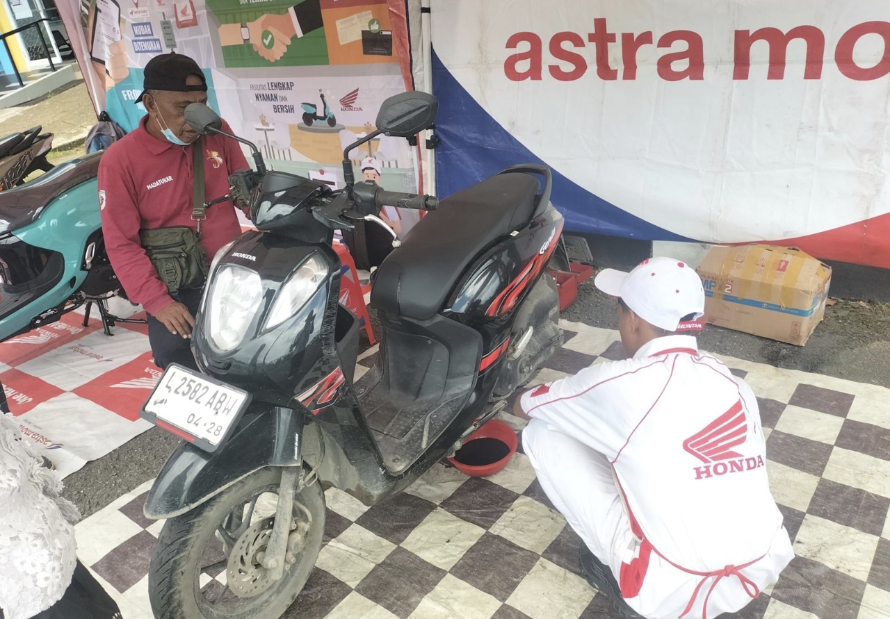 Astra Motor Sorong 1 Gelar Roadshow dan Servis Kunjung di BP2IP Sorong