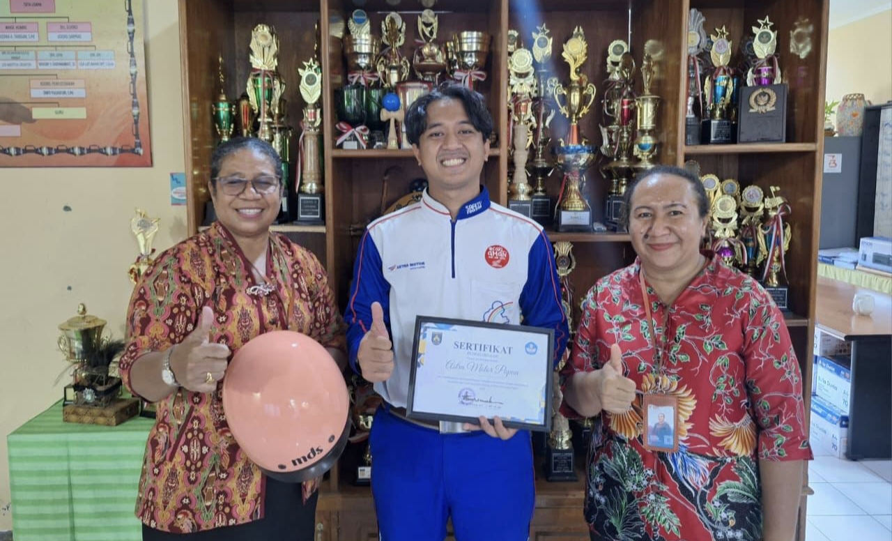 SMKN 1 Pariwisata Jayapura Berikan Apresiasi untuk Astra Motor Papua