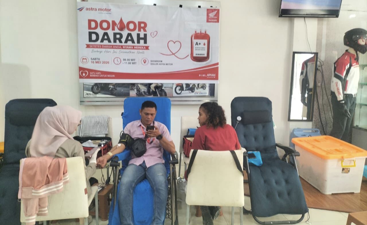 Astra Motor Sorong 1 Gelar Donor Darah Rutin