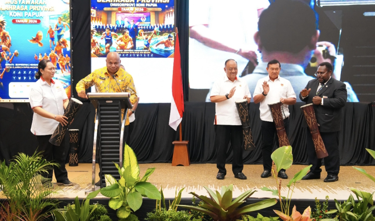 Musorprov KONI 2026, Gubernur Fakhiri Ajak Insan Olahraga Bangun Kembali Kejayaan Olahraga di Papua 