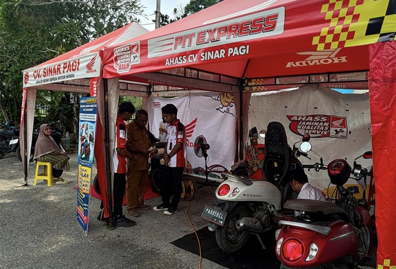 Honda Hadirkan Roadshow dan Layanan Servis Murah di Dinas Pendidikan Biak