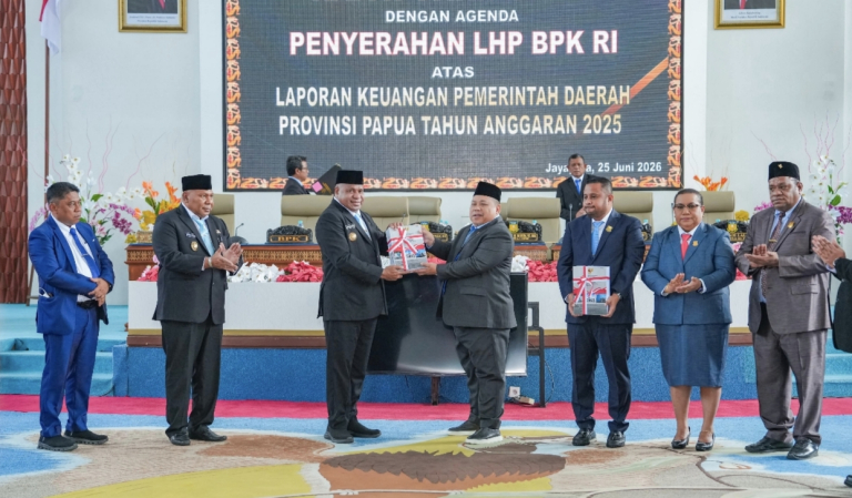 Raih WTP, Gubernur Fakhiri Tegaskan Komitmen Perkuat Tata Kelola Keuangan di Pemprov Papua