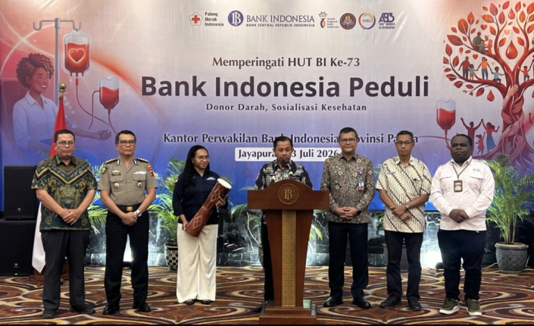 Peringati HUT ke-73 Bank Indonesia, BI Papua Gelar Aksi Donor Darah dan Sosialisasi Kesehatan