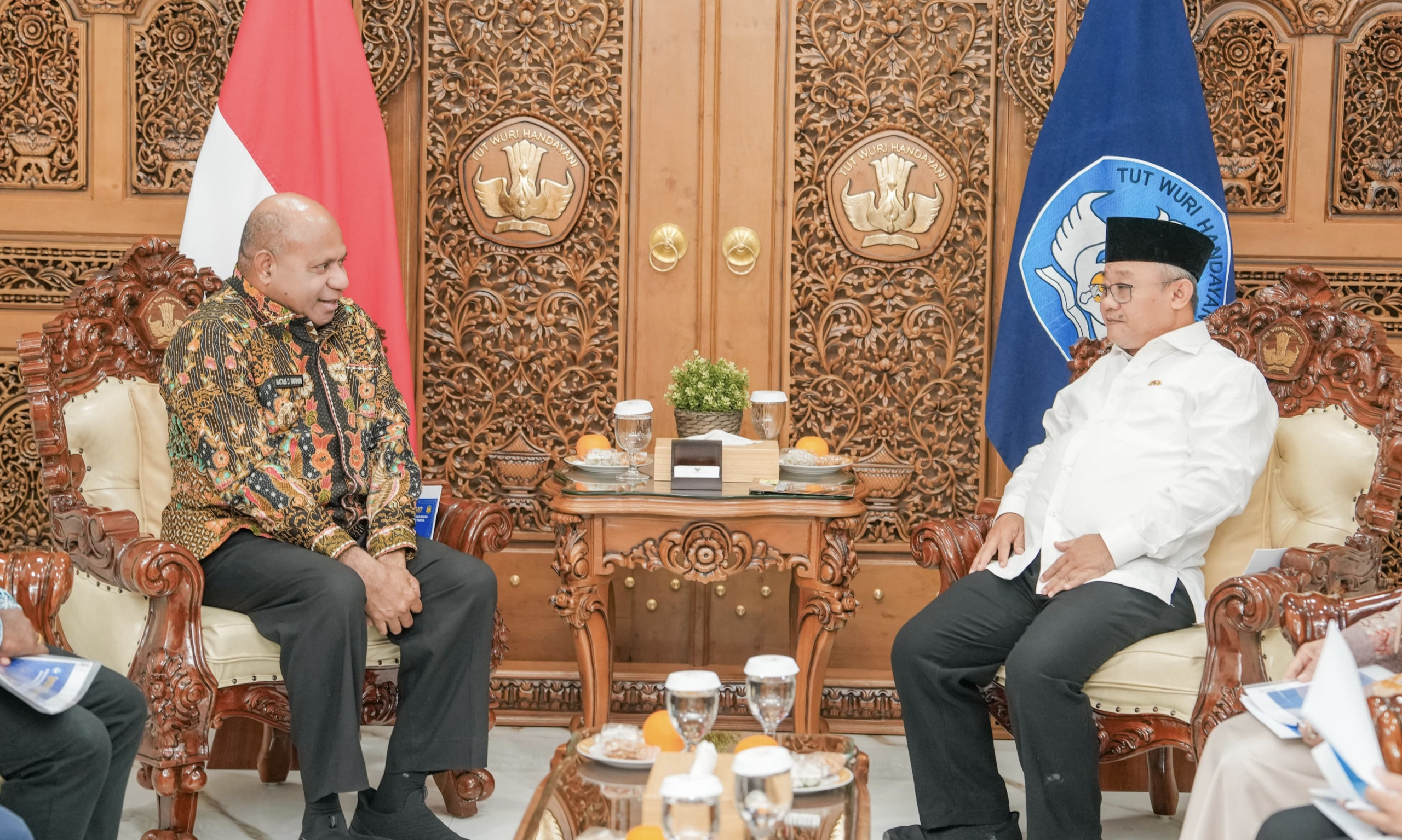 Bertemu Mendikdasmen Gubernur MDF Minta Pusat Perkuat Pendidikan Dasar, Guru dan Pengembangan SLB di Papua