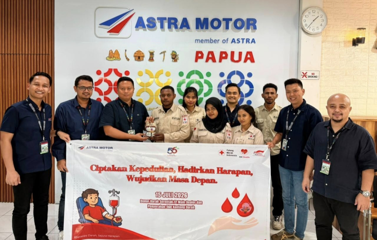 Semangat HUT ke-56 Astra Motor, Astra Motor Papua Gelar Donor Darah