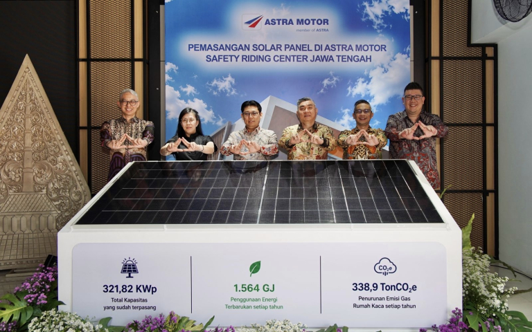 HUT ke-56, Astra Motor Perkuat Pemanfaatan Energi Bersih melalui Solar PV di Astra Motor Safety Riding Center Jawa Tengah