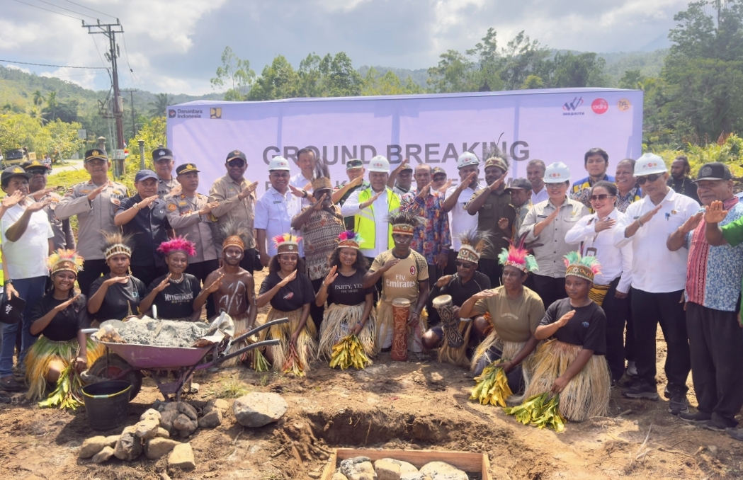 Groundbreaking Sekolah Rakyat di Maribu Sentani, Wagub Aryoko: Bukti Negara Hadir di Papua