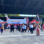 Honda Hadir Dalam Senam Pagi Bersama di Lapangan Hanggar