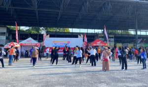 Honda Hadir Dalam Senam Pagi Bersama di Lapangan Hanggar