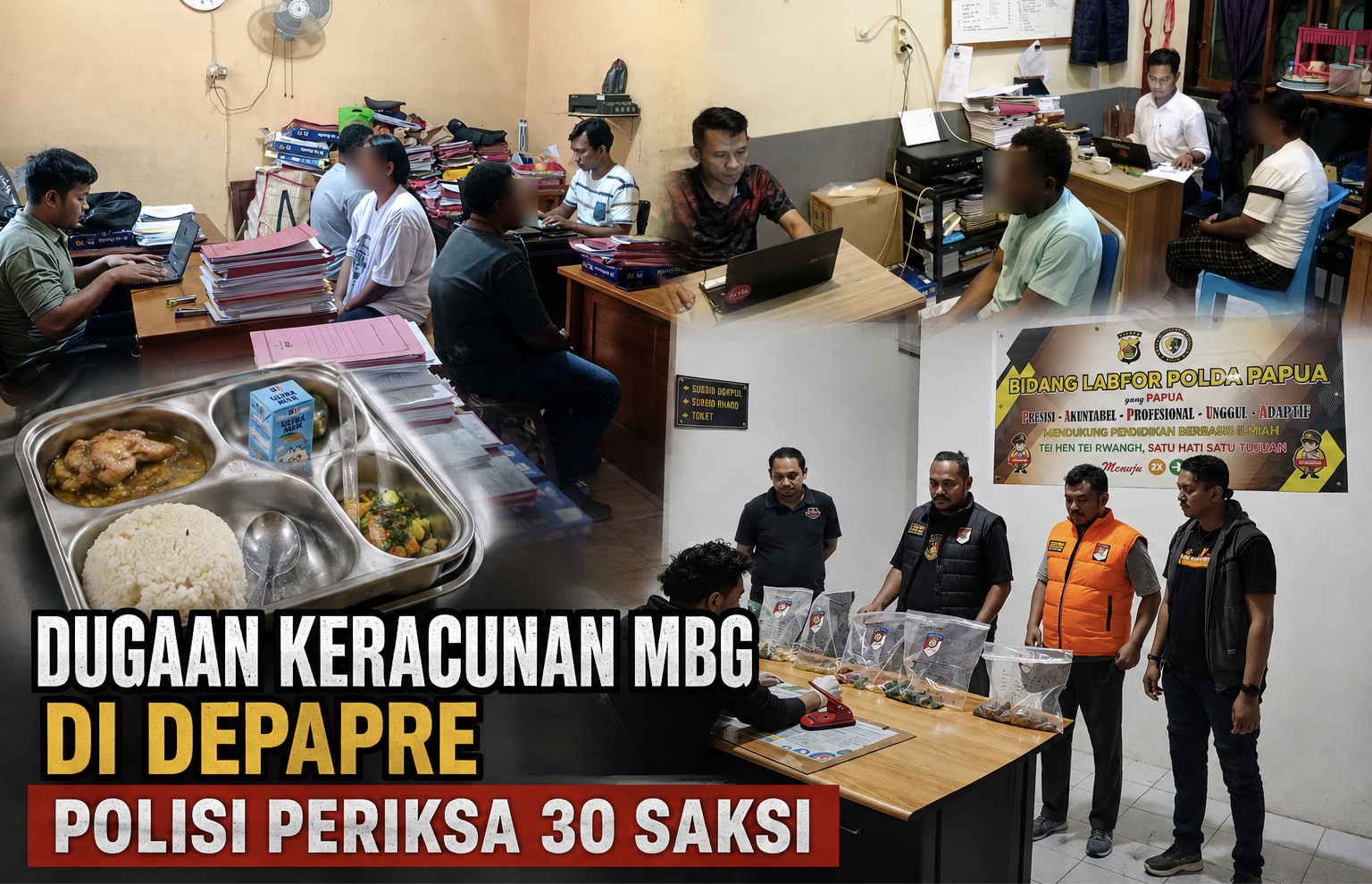 Kasus Dugaan Keracunan MBG di Kabupaten Jayapura, Polisi Periksa 30 Orang Saksi