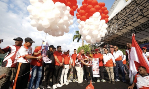 Pencanangan Bulan Kemerdekaan RI ke-81 Provinsi Papua Berlangsung Meriah