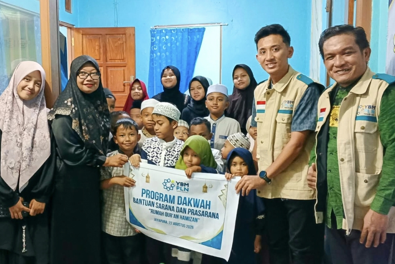Dukung Pendidikan Al-Qur’an, YBM PLN Salurkan Bantuan Sarana dan Prasarana untuk Rumah Qur’an Hamizan Jayapura