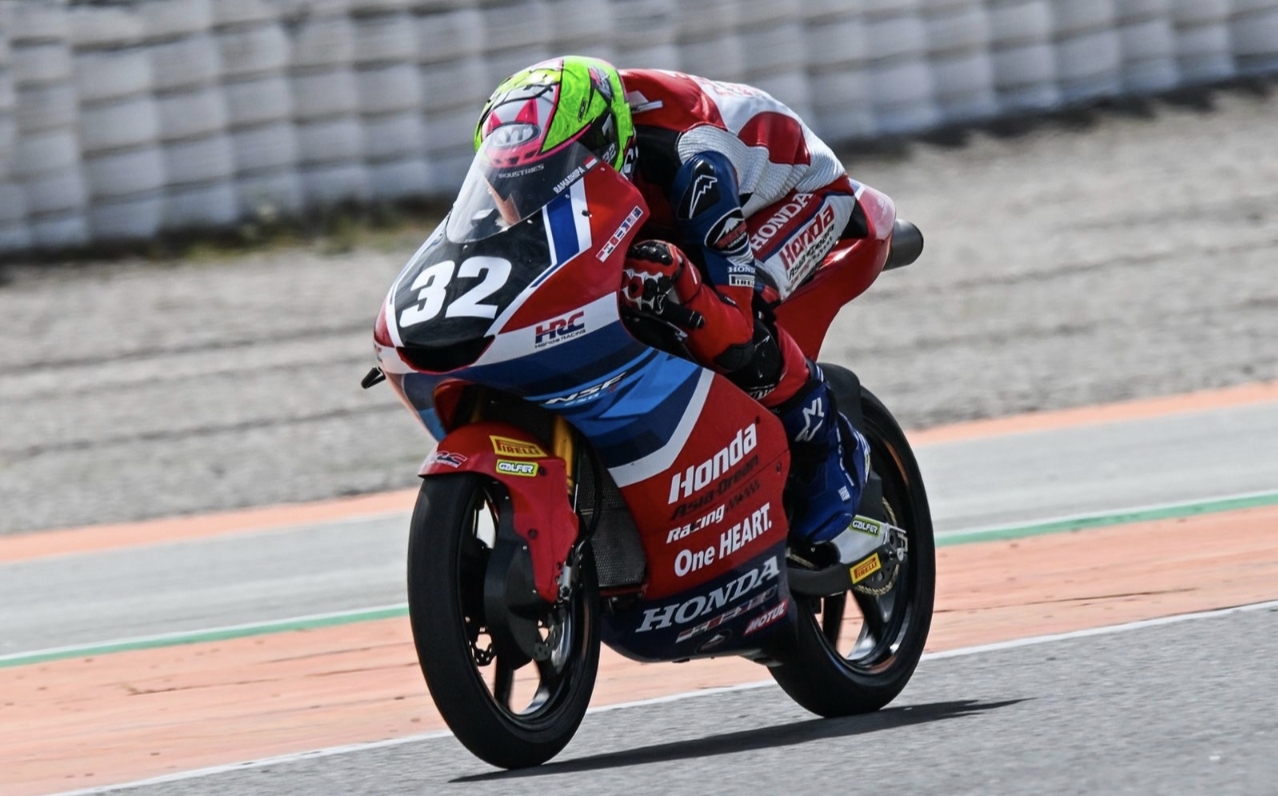 Terkencang di FP Valencia, Ramadhipa Tembus Enam Besar Moto3 Junior