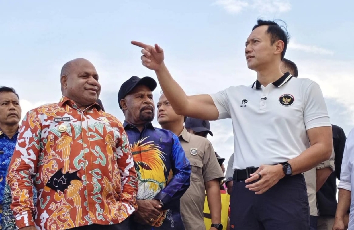 Kunjungi Papua, Menko AHY Dorong Penguatan Infrastruktur dan Konektifitas Wilayah di Papua