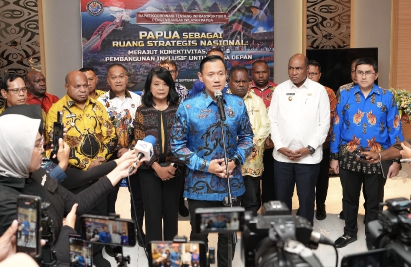 Keterbatasan Fiskal, Menko AHY Tegaskan Komitmen Pemerintah Pusat Bangun Infrastruktur di Papua