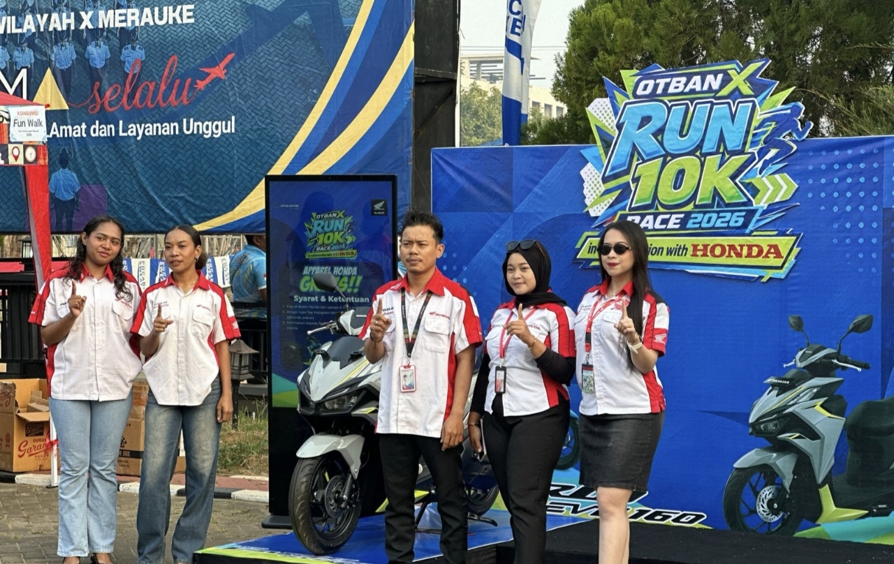 Astra Motor Papua Hadirkan Mini Launching New Honda Vario Evo 160 di Otban X Run 10K