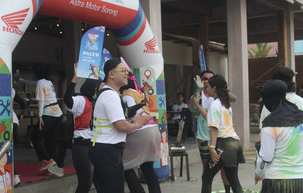 Astra Motor Papua Hadirkan Vario EVO 160 di Event Color Run x Water Run Sorong 2026