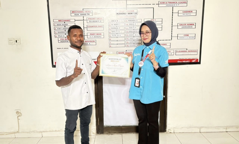 Puskesmas Nabire Berikan Apresiasi Atas Kepedulian Astra Motor di Nabire