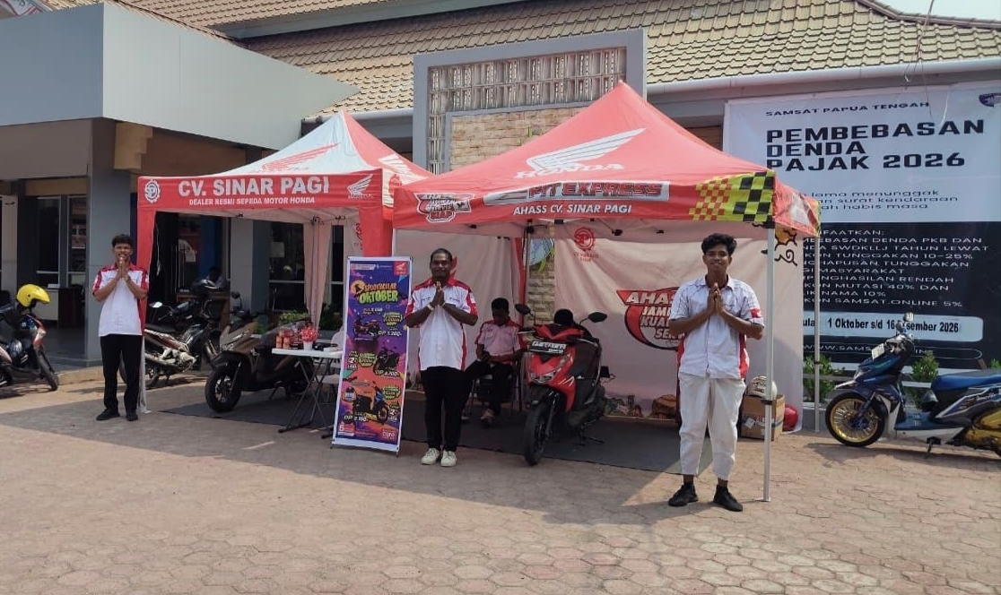 Honda Sinar Pagi Nabire Hadirkan Roadshow di Samsat Nabire